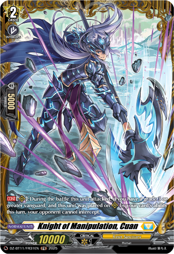 DZ-BT11/FR31EN Knight of Manipulation, Cuan FR DZBT11