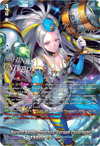 DZ-BT11/SEC04EN Aurora Battle Princess, Seraph Clearlight SEC DZBT11