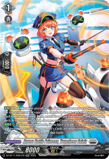 DZ-BT11/SR21EN Aurora Battle Princess, Truncheon Orlain SR DZBT11