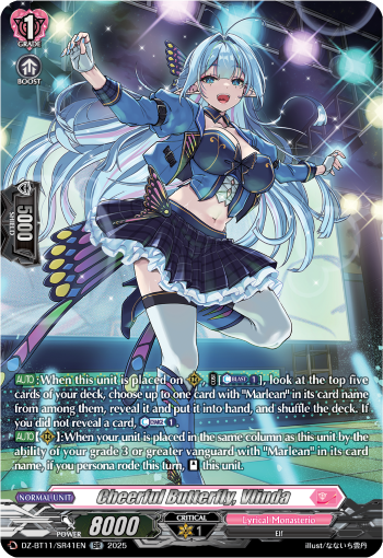 DZ-BT11/SR41EN Cheerful Butterfly, Vlinda SR DZBT11