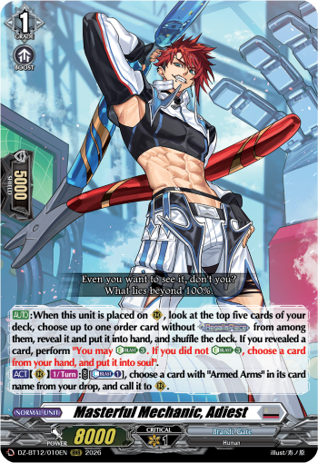 DZ-BT12/010EN Masterful Mechanic, Adiest RRR DZBT12