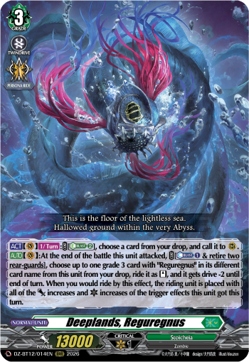 DZ-BT12/014EN Deeplands, Reguregnus RRR DZBT12