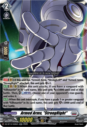 DZ-BT12/028EN Armed Arms, "StrongRight" RR DZBT12