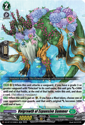 DZ-BT12/038EN Valgrowth of Expansive Summer RR DZBT12