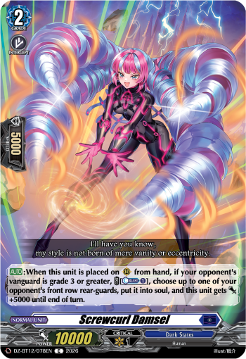 DZ-BT12/078EN Screwcurl Damsel C DZBT12