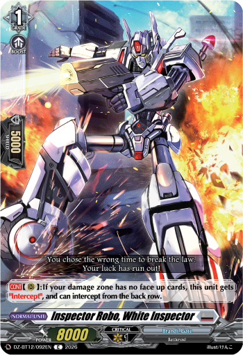 DZ-BT12/092EN Inspector Robo, White Inspector C DZBT12