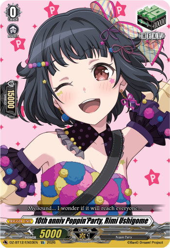 DZ-BT12/EX03EN 10th anniv Poppin'Party, Rimi Ushigome EX DZBT12