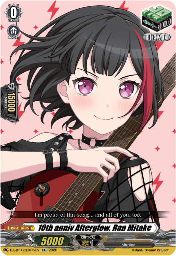 DZ-BT12/EX06EN 10th anniv Afterglow, Ran Mitake EX DZBT12