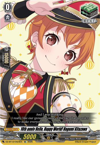 DZ-BT12/EX23EN 10th anniv Hello, Happy World! Hagumi Kitazawa EX DZBT12