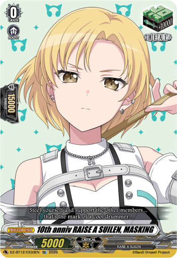 DZ-BT12/EX33EN 10th anniv RAISE A SUILEN, MASKING EX DZBT12