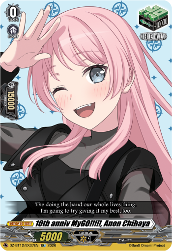 DZ-BT12/EX37EN 10th anniv MyGO!!!!!, Anon Chihaya EX DZBT12