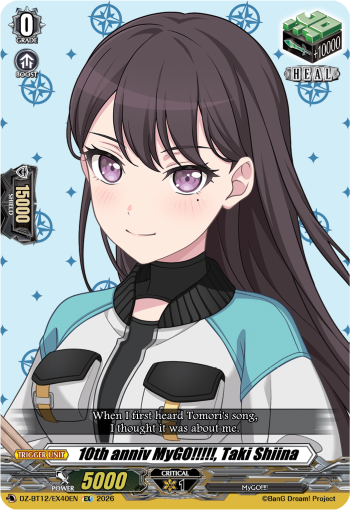 DZ-BT12/EX40EN 10th anniv MyGO!!!!!, Taki Shiina EX DZBT12