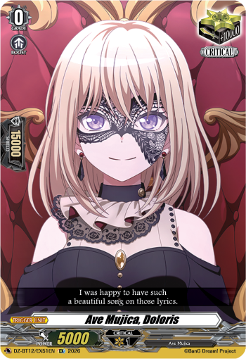 DZ-BT12/EX51EN Ave Mujica, Doloris EX DZBT12