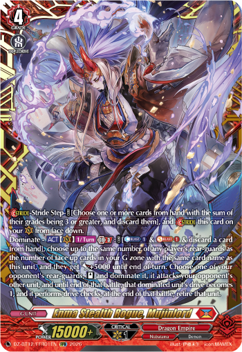 DZ-BT12/FFR01EN Enma Stealth Rogue, Mujinlord FFR DZBT12