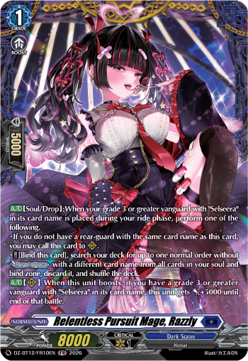 DZ-BT12/FR10EN Relentless Pursuit Mage, Razzly FR DZBT12