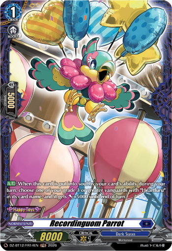 DZ-BT12/FR14EN Recordinguom Parrot FR DZBT12