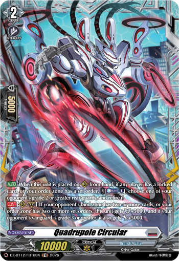 DZ-BT12/FR18EN Quadrupole Circular FR DZBT12