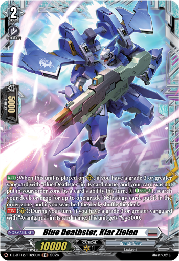 DZ-BT12/FR20EN Blue Deathster, Klar Zielen FR DZBT12