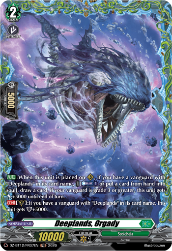 DZ-BT12/FR37EN Deeplands, Orgady FR DZBT12