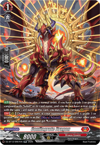 DZ-BT12/SR07EN Conflagrate Dragon SR DZBT12