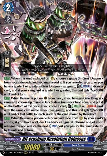 DZ-BT13/004EN All-crushing Revolution Colossus RRR DZBT13