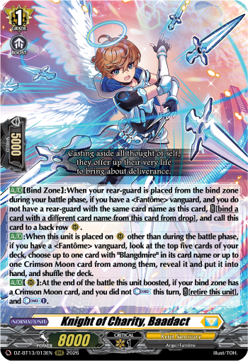 DZ-BT13/013EN Knight of Charity, Baadact RRR DZBT13