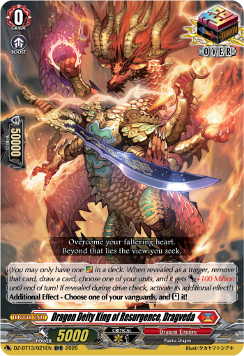 DZ-BT13/021EN Dragon Deity King of Resurgence, Dragveda ORR DZBT13