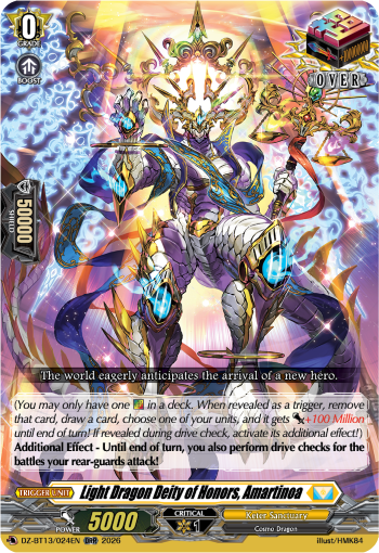 DZ-BT13/024EN Light Dragon Deity of Honors, Amartinoa ORR DZBT13
