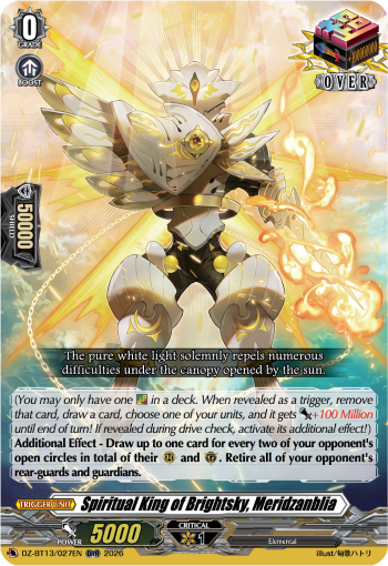 DZ-BT13/027EN Spiritual King of Brightsky, Meridzanblia ORR DZBT13