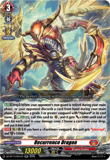 DZ-BT13/031EN Recurrence Dragon RR DZBT13