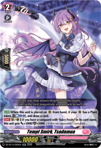 DZ-BT13/052EN Tempt Smirk, Tsadamua RR DZBT13