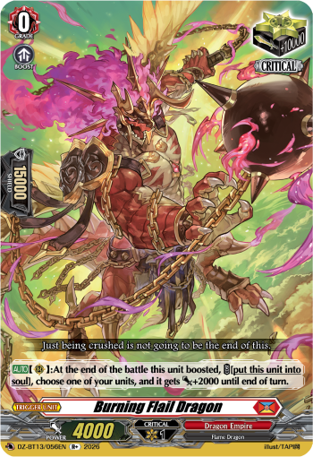 DZ-BT13/056EN Burning Flail Dragon R+ DZBT13
