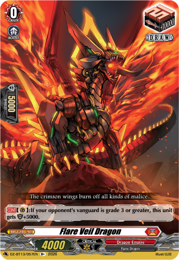 DZ-BT13/057EN Flare Veil Dragon R+ DZBT13