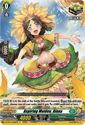 DZ-BT13/068EN Aspiring Maiden, Alana R+ DZBT13