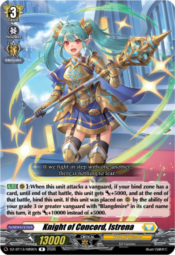 DZ-BT13/089EN Knight of Concord, Istrena R DZBT13