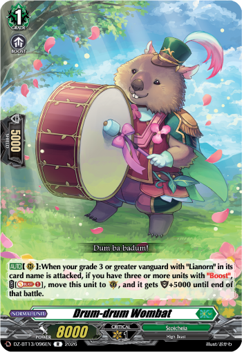 DZ-BT13/096EN Drum-drum Wombat R DZBT13