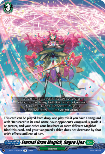 DZ-BT13/098EN Eternal Gran Magick, Segre Ljos R DZBT13