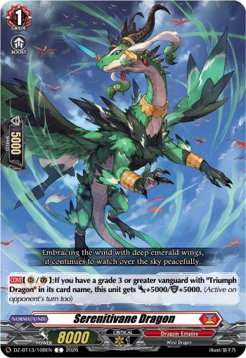 DZ-BT13/108EN Serenitivane Dragon C DZBT13