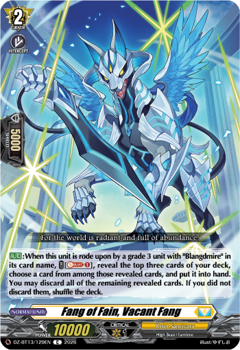 DZ-BT13/129EN Fang of Fain, Vacant Fang C DZBT13