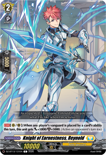 DZ-BT13/131EN Knight of Earnestness, Reynold C DZBT13