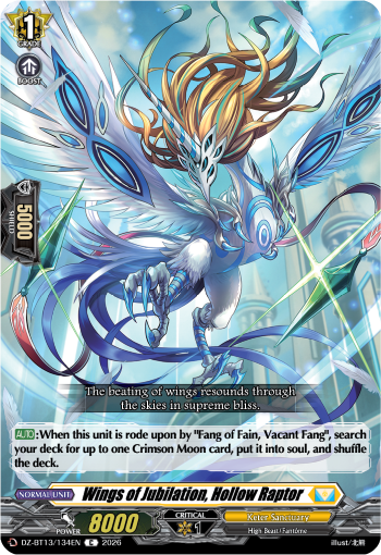 DZ-BT13/134EN Wings of Jubilation, Hollow Raptor C DZBT13