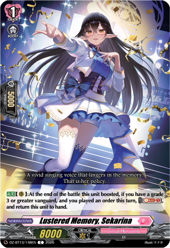 DZ-BT13/148EN Lustered Memory, Sekarina C DZBT13