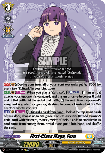 DZ-BT13/EX01EN First-Class Mage, Fern EXRRR DZBT13