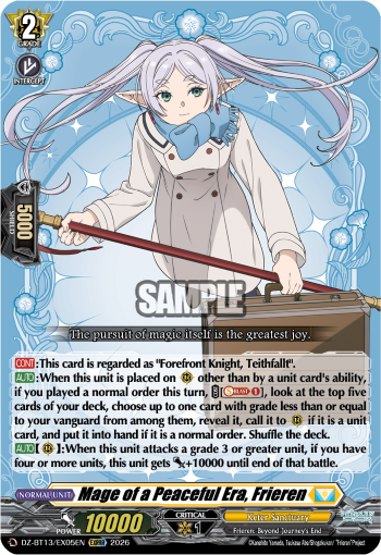 DZ-BT13/EX05EN Mage of a Peaceful Era, Frieren EXRRR DZBT13
