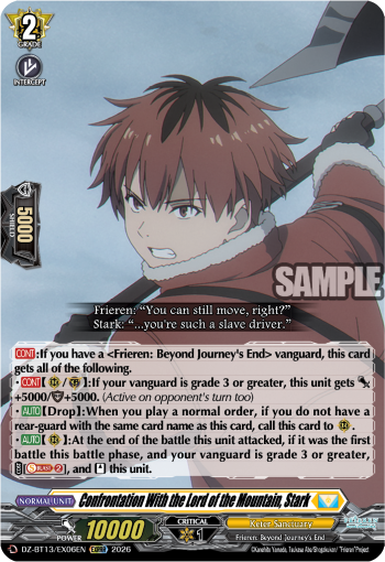 DZ-BT13/EX06EN Confrontation With the Lord of the Mountain, Stark EXRRR DZBT13
