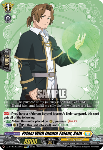 DZ-BT13/EX08EN Priest With Innate Talent, Sein EXRRR DZBT13