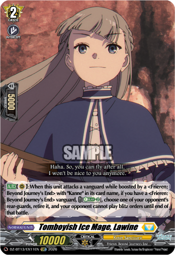 DZ-BT13/EX11EN Tomboyish Ice Mage, Lawine EXC DZBT13