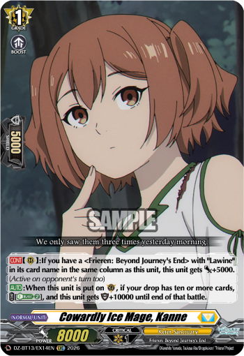 DZ-BT13/EX14EN Cowardly Ice Mage, Kanne EXC DZBT13
