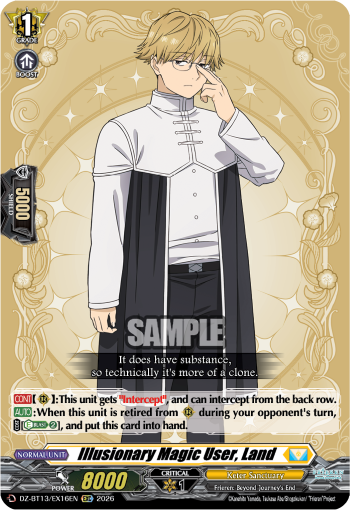 DZ-BT13/EX16EN Illusionary Magic User, Land EXC DZBT13
