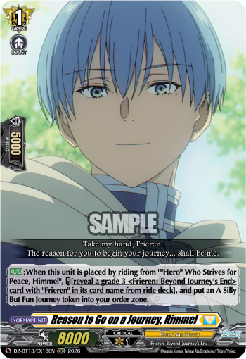 DZ-BT13/EX18EN Reason to Go on a Journey, Himmel EXC DZBT13